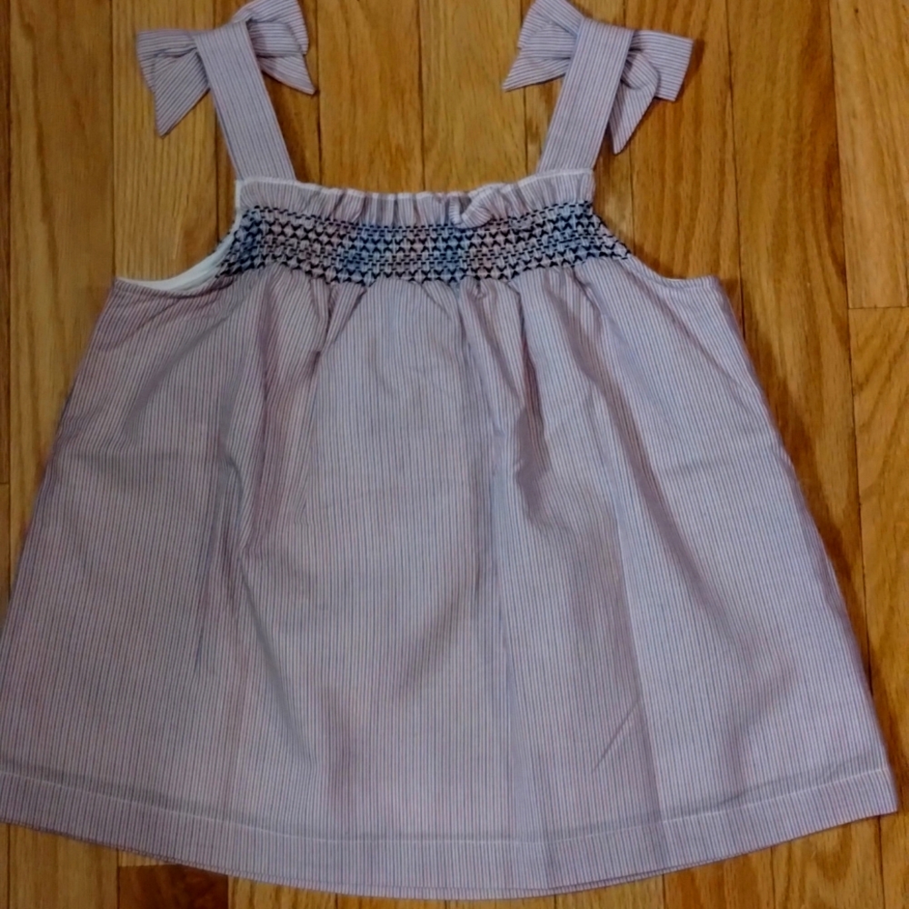 Smocked girls Crown and Ivy Top